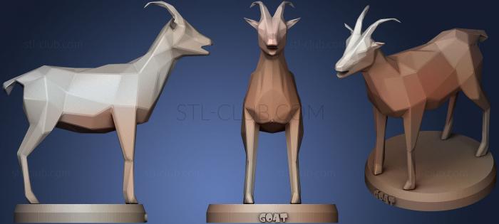 3D model Poly Goat (STL)